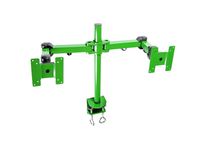 MonMount Dual LCD Monitor Stand Desk Clamp Holds Up to 24-Inch LCD Monitors, Green (LCD-194G)