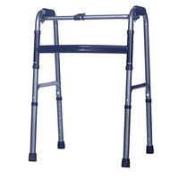 XHRHao Walker One-Click Folding 8 Adjustable Height Levels(75-95cm) Made of Aluminum Alloy Rollator Prevent Falling Portable Walk Assist for Elderly Black (Color : Black)