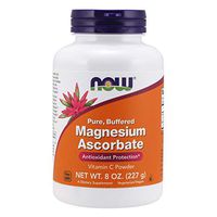 NOW Supplements, Magnesium Ascorbate Powder, Buffered, Antioxidant Protection*, 8-Ounce