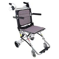 CHENJIU Transport Wheelchair - 18 inch Seat - Folding Transport Chair with Foot Rests - Foldable Wheel Chair for Travel and Storage