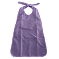 dailymall Adult Elders Bibs Waterproof Mealtime Protector Disability Aid Apron - Purple