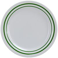 Yanco PT-106 Pine Tree Round Bread Plate, 6.25" Diameter, Melamine, Pack of 48
