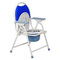 Heavy Duty Bedside Commode Bathroom Shower Chair with Anti-Skid Arm, 330lbs Weight Capacity, Extra Wide Ergonomic Seat Commode Chair