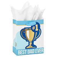 Hallmark 5WDB1116 Father's Day Tissue Paper Gift Bag, Small Best Dad Ever