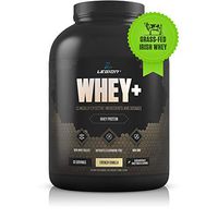 Legion Whey+ Vanilla Whey Isolate Protein Powder from Grass Fed Cows, 5lb. Low Carb, Low Calorie, Non-GMO, Lactose Free, Gluten Free, Sugar Free. Great for Weight Loss & Bodybuilding.