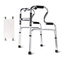 OUG Lightweight Walking Frame, Walker with Armrest Support Pad, Handicapped Aids, Thick Aluminum Alloy Rehabilitation Walking Frame, Suitable for Nursing Homes, Hospitals