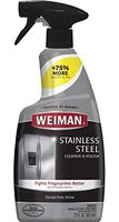 Weiman Stainless Steel Cleaner and Polish - Streak-Free Shine for Refrigerators, Dishwasher, Sinks, Range Hoods and BBQ grills - 22 fl. oz.