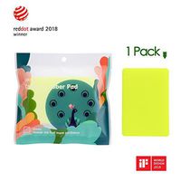 PULITO STATO Heavy Duty Color Scrub Sponge Deep Cleaning Gas Burner Stove, Induction cooktop, Oven Tray, Cooking Ware, Protecting the Cooktop Surface and Removing Heavy Burned-On Residue 1 Pack-Yellow