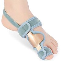 LDXRZ Bunion Splints, Toe Straightener, Adjustable Plastic Metal for Hallux Valgus Pain Relief Night Support Comfort Unisex Blue-Left Foot