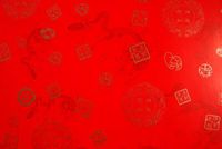 Gift Wrapping Paper - "Good Luck" with Small Dragons