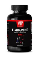 L-arginine Supplement - L-ARGININE Energy Booster 500 mg - Post Workout Supplement - 1 Bottle 100 Capsules