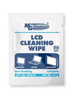 MG Chemicals LCD Cleaning Wipe, 6" Length x 5" Width (Box of 25)