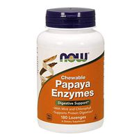 NOW Foods - Chewable Papaya Enzymes, 180 Lozenges