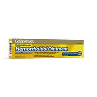 GoodSense Hemorrhoidal Ointment, Phenylephrine HCI, Petrolatum, Mineral oil, Relief from Burning, Itching and Discomfort of Hemorrhoids 2 Ounce