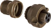 Amphenol Industrial CS3106A-10SL-3S Circular Connector Socket General Duty Non-Environmental Threaded Coupling Solder Termination Straight Plug 10SL-3 Insert Arrangement 10SL Shell Size 3 Contacts