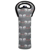 GUHurieir Elephant Umbrella Novelty Colorful Eye Attract Wine Bottle Bags Party Gift Wedding Bags