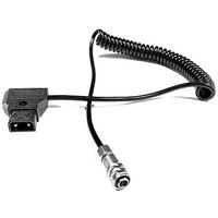 Runshuangyu Extendable Spring Power Cable Adapter for D-Tap to Blackmagic Pocket Cinema Camera 4K BMPCC 4K Camera