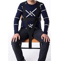 HNYG Wheelchair/Bed Seat Belt,Cross Medical Restraints Harness, Adjustable Patient Safety Strap,Safety Harness Restraint Strap Anti-Slip Positioning Band for Elderly