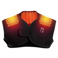 Electric Heated Neck Shoulder Wrap, Woolala Therapy Heating Pad for Shoulder Upper Back for Pain Relief Muscle Relax, 3 Heating Levels/Auto Shut Off