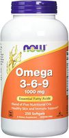 Now Foods Omega 3-6-9 1000 mg 250 Softgels (Pack of 2)