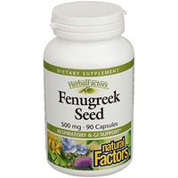 Natural Factors Fenugreek Seed 500mg Capsules, 90-Count