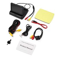 4.3 inch Monitor, Universal Car Reversing Assistance Kit with 4.3" Folding Monitor Display + Waterproof Wide Angle HD Rear View Backup Camera
