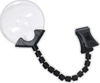 3.5" Rimless Lens 2.5X Power Magnifier With Flexable-Neck And Clip For Easy Positioning (ToolUSA: MG-88040)