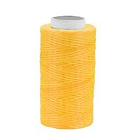 uxcell Crafts 150D 1mm Leather Sewing Stitching Flat Waxed Thread String Cord (150D 1mm 50M, Golden Yellow)