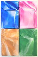 Eclipse New Marble Color Hard Plastic Side Flip Open Crushproof Cigarette Case, 4ct, 3114MNS