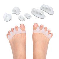 DOACT Gel Bunion Toe Separators Kits for Men and Women, Hammer Toe Straightener Spacers for Bunion Pain Relief, Hallux Valgus, Crooked Toes and Overlapping Toe