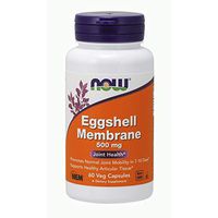 NOW Foods Supplements, Eggshell Membrane (A Unique Biological Matrix Composed of Major Joint Constituents) 500 mg, 60 Veg Capsules