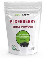 Organic Elderberry Juice Powder, Supports Healthy Immune System, Non GMO and Vegan Friendly, 170g