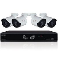 Night Owl Security, 8 Channel 1080 Lite HD Analog Video Security System with 1 TB HDD and 4 x 1080p HD Wired Cameras (White)