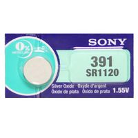 Sony 391 (SR1120) 1.55V Silver Oxide 0% Hg Mercury Free Watch Battery (20 Batteries)