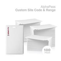 Same Day Custom Programmed AlphaPass Clamshell Proximity Card for Access Control. Replaces HID 1326 ProxCard II. Standard 26 bit H10301 Format. Choose Your Facility Code & Range. (100 Pack)