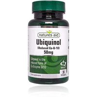 Natures Aid Ubiquinol 50mg (Reduced Co Enzyme Q10) 30 Softgels - 4 Pack