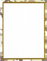 Brown Camouflage Stationery Printer Paper 26 Sheets