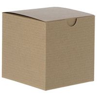 Kraft Gift Boxes 6 x 6 x 6 Case of 100