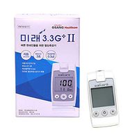 Diabetes Testing Kit – Blood Glucose Meter in Korean, 1 Lancing Device, 10 Disposable Lancets and Carrying Case 혈당측정기