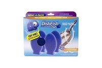 DishFish LIL Scrubber CP103-4, Multi-Purpose Cleaning Sponge, 4-Pack