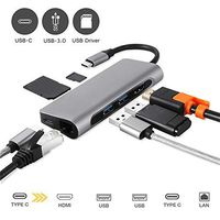 USB C Hub 4K HDMI 3.0 SD TF Card Reader 7in1 Hub Adapter for PC and MacBook