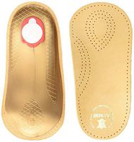 Bergal Perfect Plus 3/4 Leather Ultra Light Insole, Tan Leather, USM12/ EU45