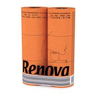 Renova RNVJ0002OR Orange 3 Ply Toilet Paper (6 Rolls)