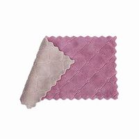 Purole Gray(7 Pcs) Double-Sided Strong Absorbent Rag No Lint Non-Stick Oil Dish Towel TET&Dry Household Washing Cloth