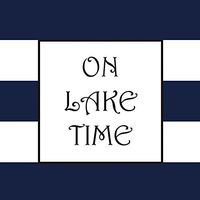 On Lake Time Paper Cocktail Napkin Set of 20-5 x 5 Inches