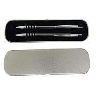 Regent Metal Pen and Pencil Set (Gunmetal)