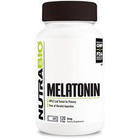 NutraBio Melatonin (3mg, 120 Capsules)