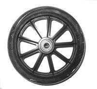 Roscoe Replacement Wheel 6 Inch with Bearing Black - 9 Spoke Wheel - for E-Series - Part # 90299
