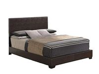 Global Furniture Upholstered Bed, Full, Brown