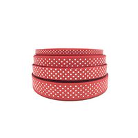 5Yards Grosgrain Ribbon Printing Polka Dot Hair Bow Party Christmas Wedding Decoration DIY Gift Wrapping,Red,10mm